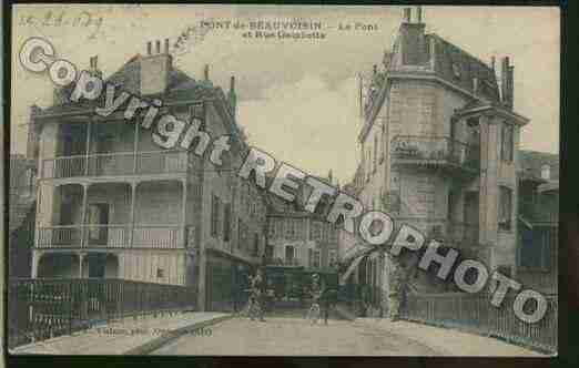 Ville de PONTDEBEAUVOISIN(LE) Carte postale ancienne