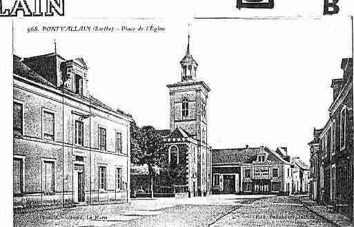 Ville de PONTVALLAIN Carte postale ancienne