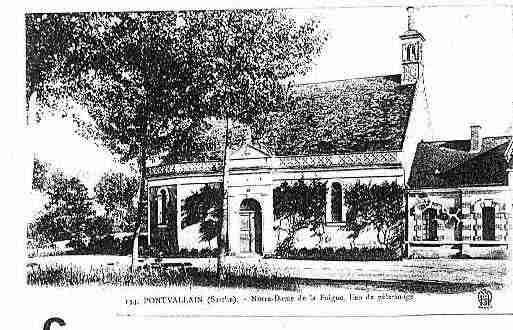 Ville de PONTVALLAIN Carte postale ancienne