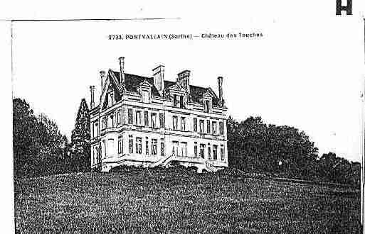 Ville de PONTVALLAIN Carte postale ancienne