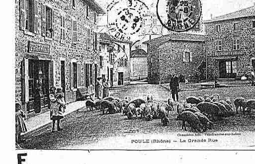 Ville de POULELESECHARMEAUX Carte postale ancienne