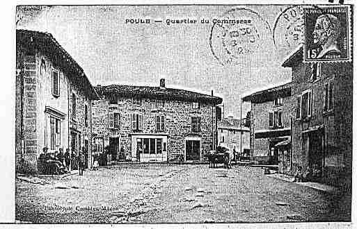 Ville de POULELESECHARMEAUX Carte postale ancienne