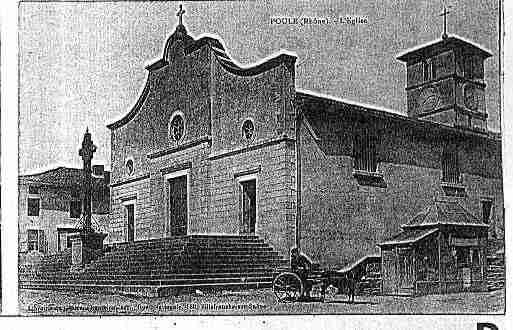 Ville de POULELESECHARMEAUX Carte postale ancienne