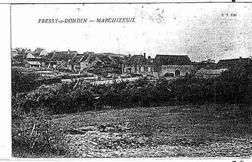 Ville de PRESSYSOUSDONDIN Carte postale ancienne