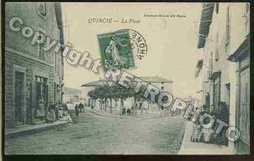 Ville de QUINCIEENBEAUJOLAIS Carte postale ancienne