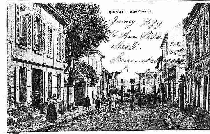 Ville de QUINCYVOISINS Carte postale ancienne