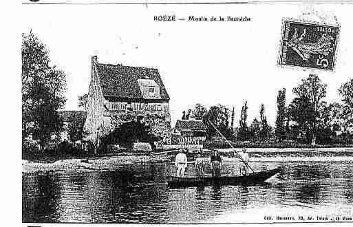 Ville de ROEZESURSARTHE Carte postale ancienne