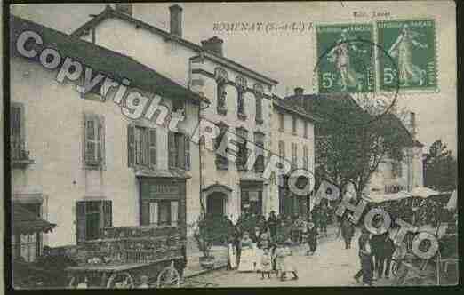 Ville de ROMENAY Carte postale ancienne