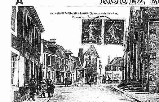 Ville de ROUEZENCHAMPAGNE Carte postale ancienne