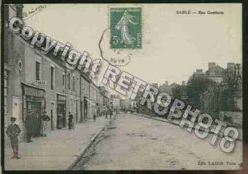 Ville de SABLESURSARTHE Carte postale ancienne