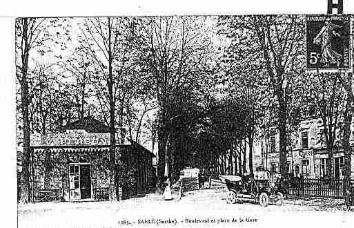 Ville de SABLESURSARTHE Carte postale ancienne