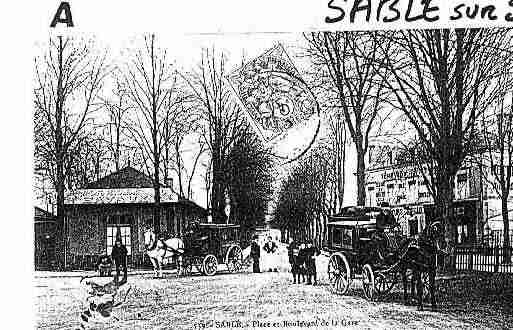 Ville de SABLESURSARTHE Carte postale ancienne