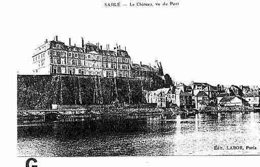 Ville de SABLESURSARTHE Carte postale ancienne