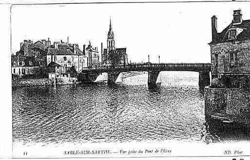 Ville de SABLESURSARTHE Carte postale ancienne