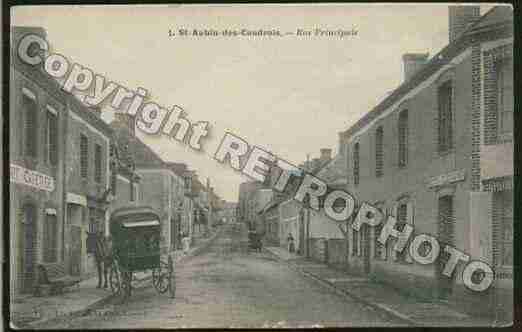 Ville de SAINTAUBINDESCOUDRAIS Carte postale ancienne