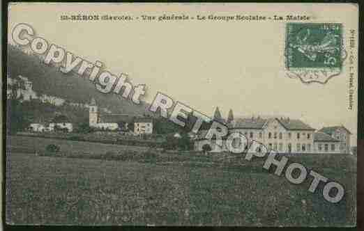 Ville de SAINTBERON Carte postale ancienne