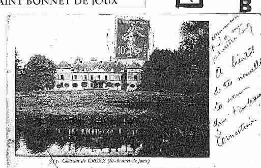 Ville de SAINTBONNETDEJOUX Carte postale ancienne