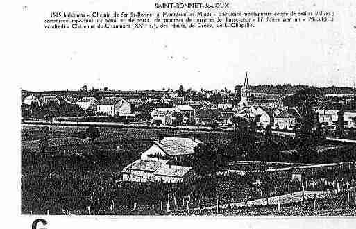 Ville de SAINTBONNETDEJOUX Carte postale ancienne Ville de SAINTBONNETDEJOUX Carte postale ancienne