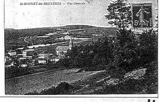 Ville de SAINTBONNETDESBRUYERES Carte postale ancienne