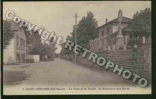 Ville de SAINTCERGUES Carte postale ancienne