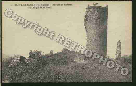 Ville de SAINTCERGUES Carte postale ancienne