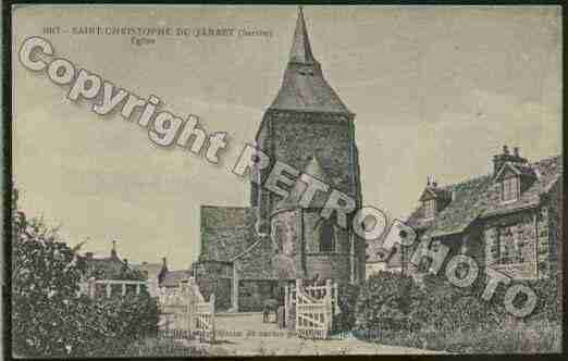 Ville de SAINTCHRISTOPHEDUJAMBET Carte postale ancienne