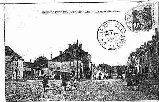 Ville de SAINTCHRISTOPHEENBRIONNAIS Carte postale ancienne