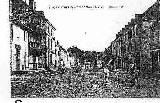 Ville de SAINTCHRISTOPHEENBRIONNAIS Carte postale ancienne