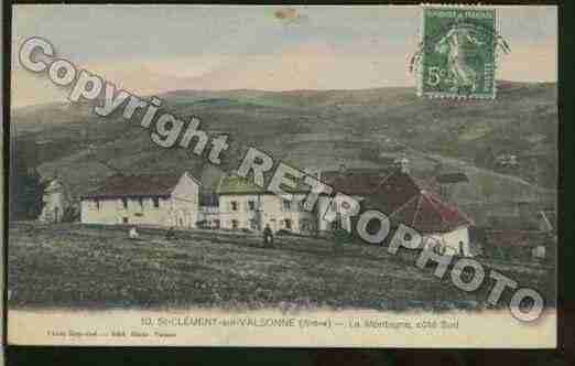 Ville de SAINTCLEMENTSURVALSONNE Carte postale ancienne