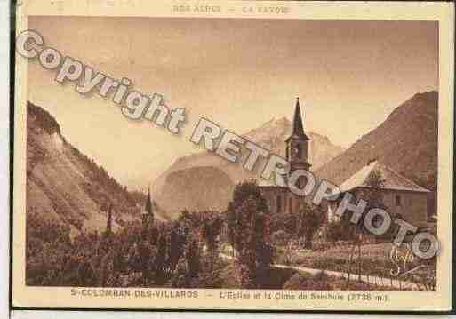 Ville de SAINTCOLOMBANDESVILLARDS Carte postale ancienne