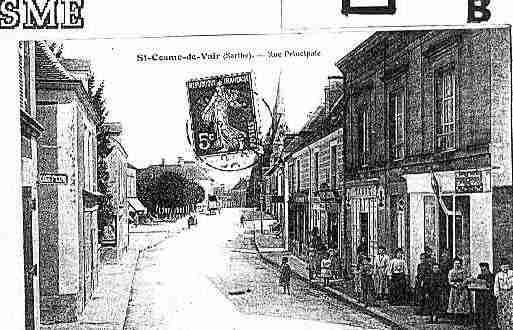 Ville de SAINTCOSMEENVAIRAIS Carte postale ancienne