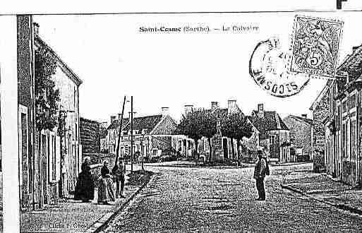 Ville de SAINTCOSMEENVAIRAIS Carte postale ancienne