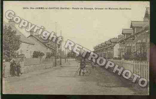 Ville de SAINTEJAMMESURSARTHE Carte postale ancienne