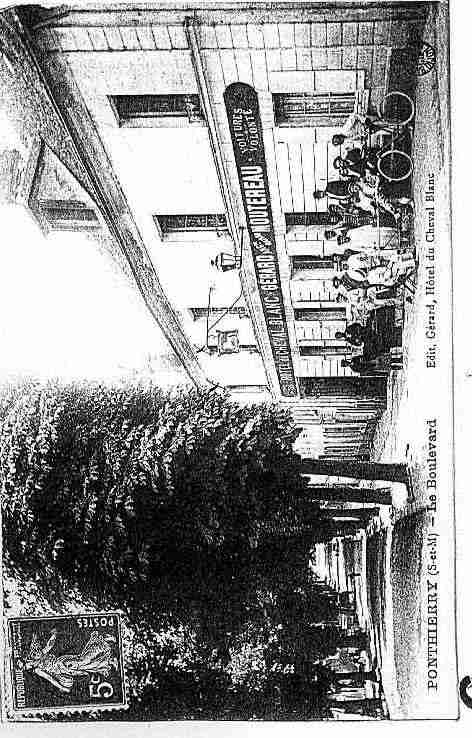 Ville de SAINTFARGEAUPONTHIERRY Carte postale ancienne