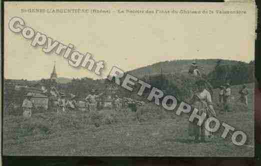 Ville de SAINTGENISL\'ARGENTIERE Carte postale ancienne