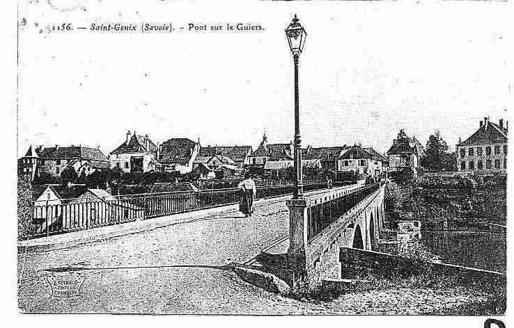 Ville de SAINTGENIXSURGUIERS Carte postale ancienne