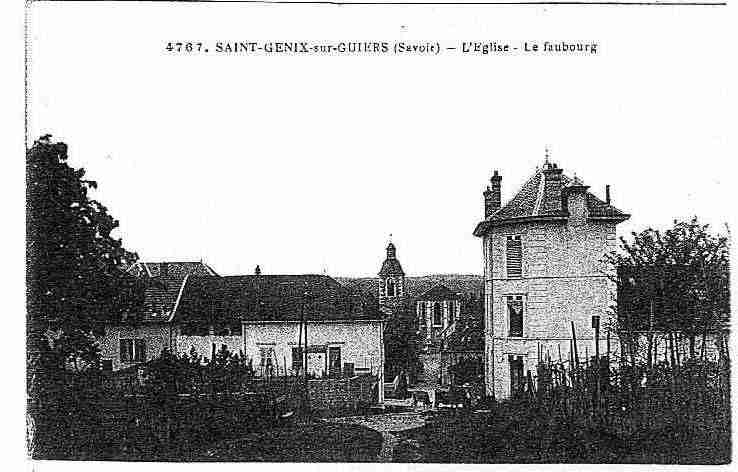 Ville de SAINTGENIXSURGUIERS Carte postale ancienne