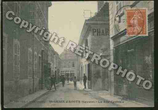 Ville de SAINTGENIXSURGUIERS Carte postale ancienne