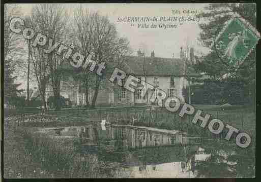 Ville de SAINTGERMAINDUPLAIN Carte postale ancienne