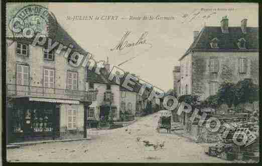 Ville de SAINTJULIENDECIVRY Carte postale ancienne