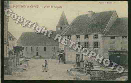 Ville de SAINTJULIENDECIVRY Carte postale ancienne