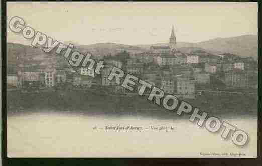 Ville de SAINTJUSTD\'AVRAY Carte postale ancienne