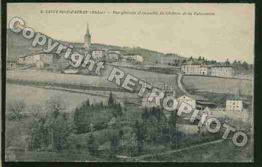 Ville de SAINTJUSTD\'AVRAY Carte postale ancienne