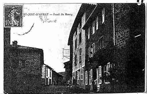 Ville de SAINTJUSTD\'AVRAY Carte postale ancienne
