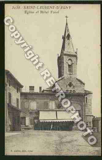 Ville de SAINTLAURENTD\'AGNY Carte postale ancienne