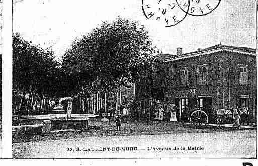 Ville de SAINTLAURENTDEMURE Carte postale ancienne