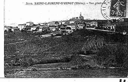 Ville de SAINTLAURENTD\'OINGT Carte postale ancienne