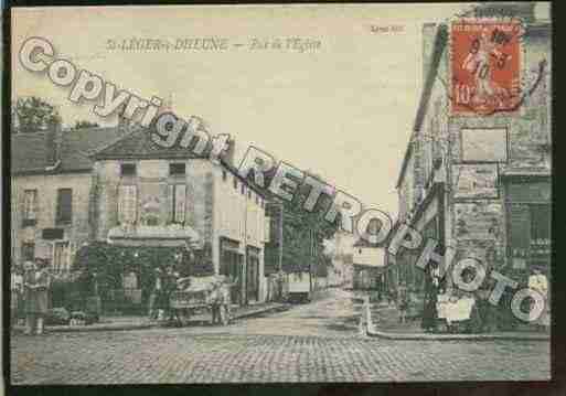 Ville de SAINTLEGERSURDHEUNE Carte postale ancienne