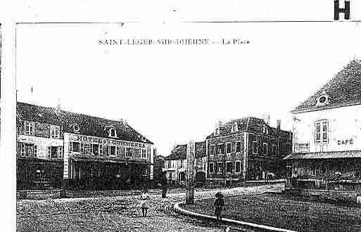 Ville de SAINTLEGERSURDHEUNE Carte postale ancienne