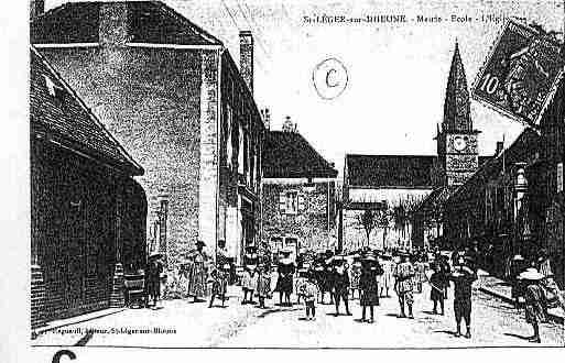 Ville de SAINTLEGERSURDHEUNE Carte postale ancienne